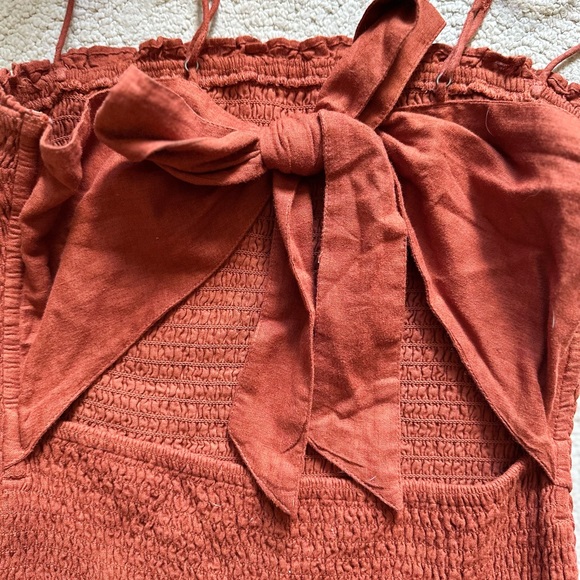 Abercrombie & Fitch Smocked Mini Dress NWOT Size Medium - Picture 7 of 9